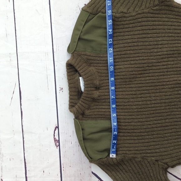 DSCP Valor Collection Wool Sweater, pullover, military, army olive green, sz 42 - Picture 8 of 13